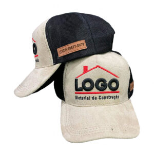 Boné Trucker de Tela Bordado Personalizado