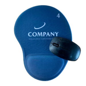 Mouse Pad Ergonômico Personalizado com Apoio para Pulso